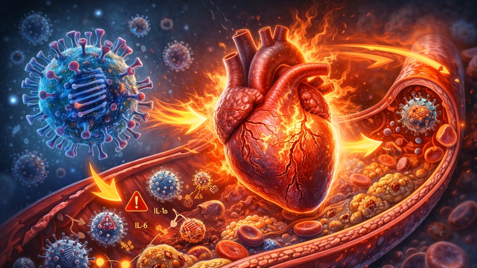 اكتشاف طبي الإنفلونزا الشديدة أضرار القلب تزيد خطر النوبات