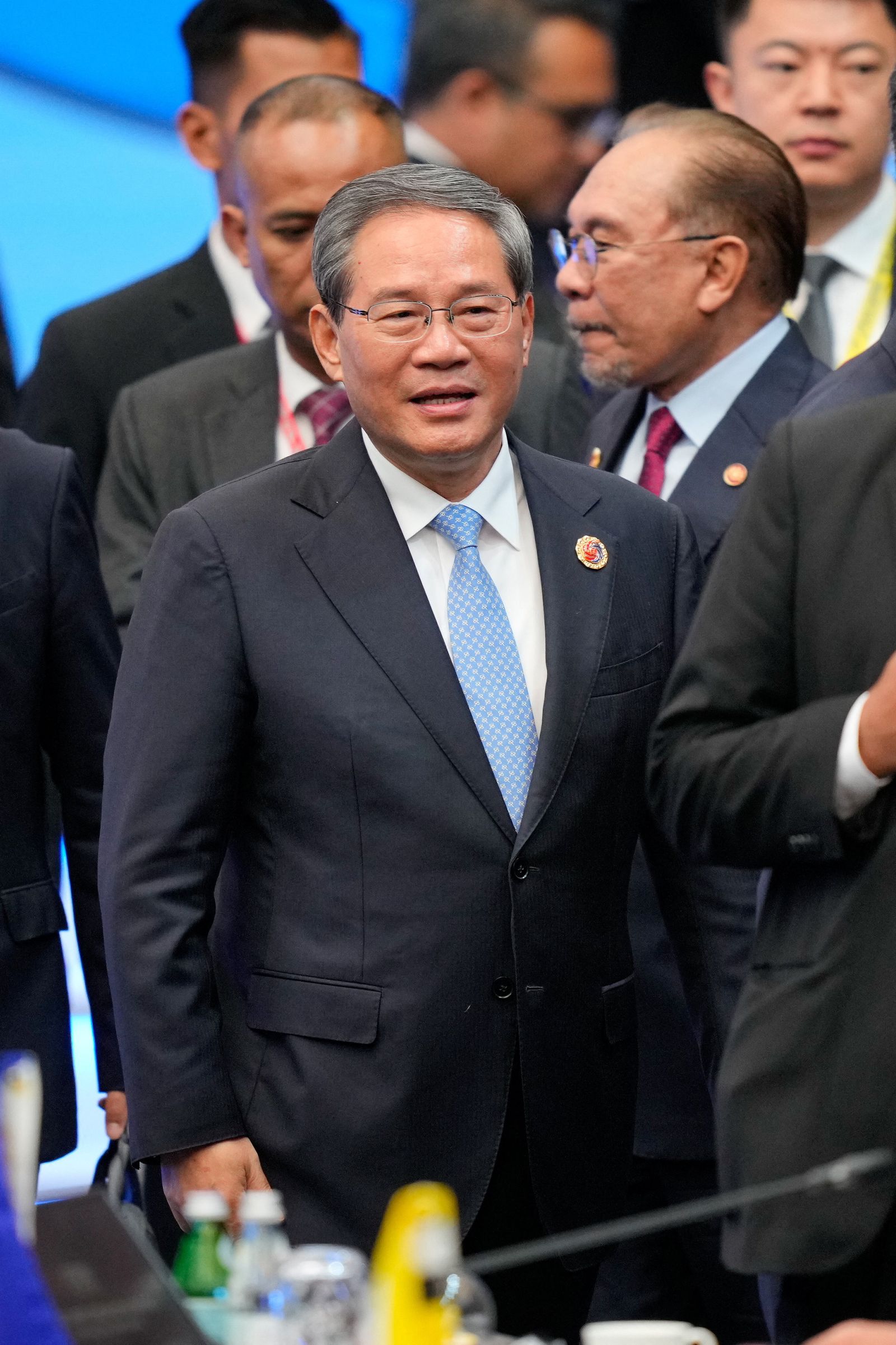 China's Premier Li Qiang arrives for the 28th ASEAN Plus Three Summit in Kuala Lumpur, Malaysia, Monday, Oct. 27, 2025.       Vincent Thian/Pool via REUTERS