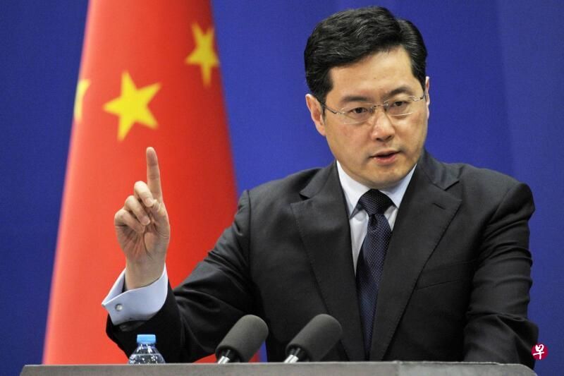 تشين غانغ حين كان ناطقاً باسم وزارة الخارجية الصينية - Twitter/@WEIWEIDAI4