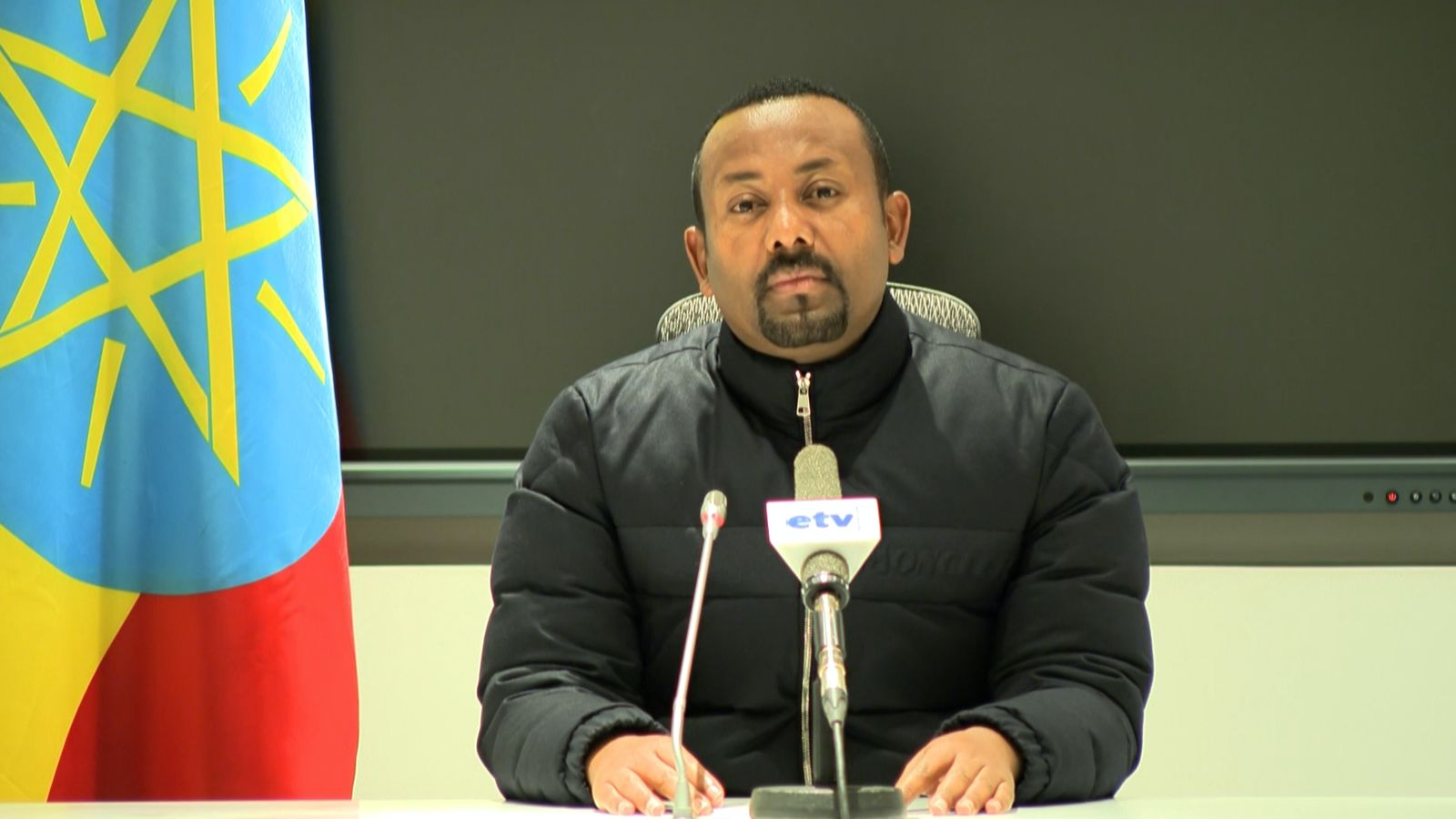 رئيس الوزراء الإثيوبي آبي أحمد في خطاب متلفز - AFP
