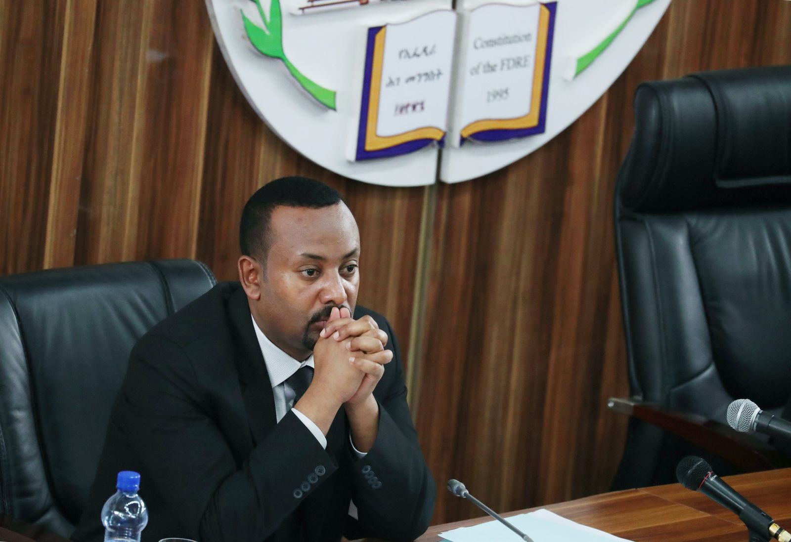 رئيس الوزراء الإثيوبي آبي أحمد خلال مشاركته في جلسة للبرلمان - REUTERS