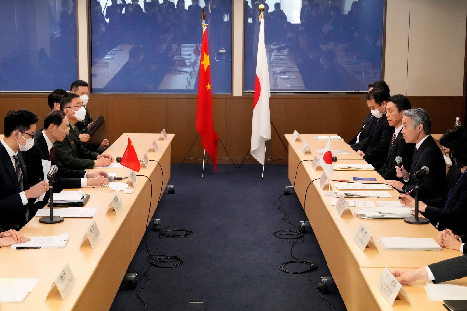 Japan-China security dialogue at the foreign ministry, in Tokyo - via REUTERS