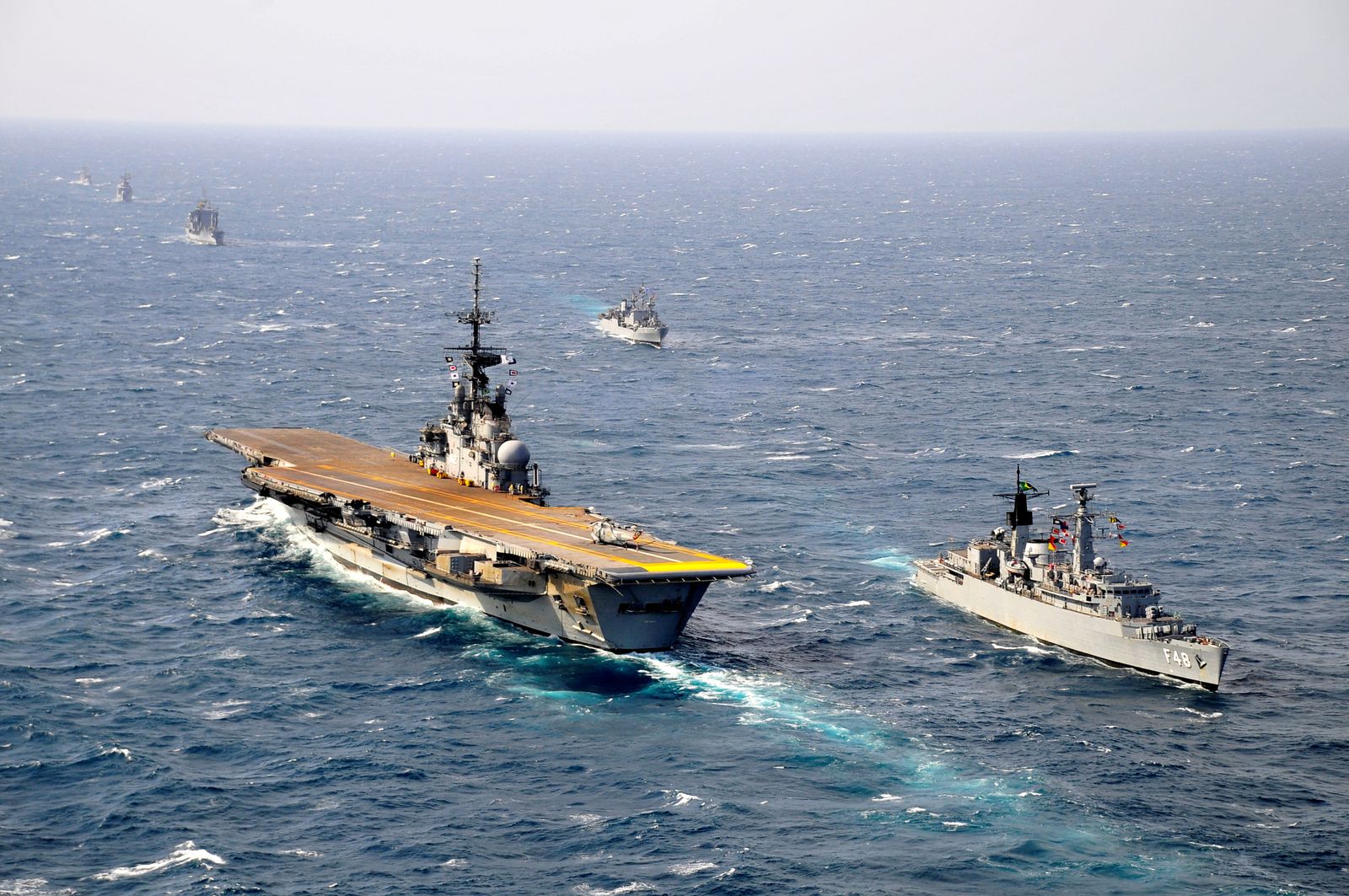 A handout picture of Brazilian aircraft carrier Sao Paulo - via REUTERS