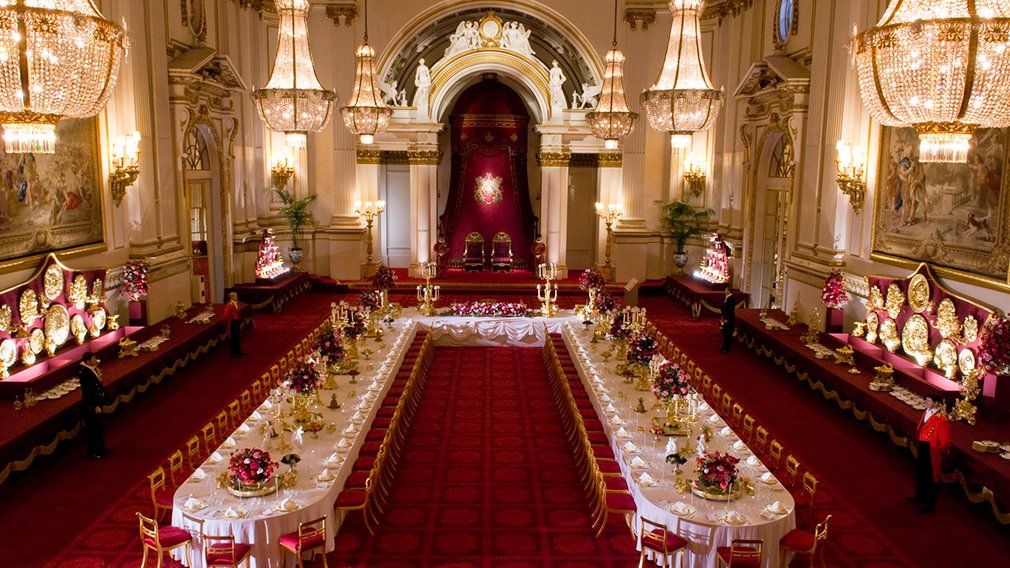 غرفة الاحتفالات في قصر باكنجهام. - إدارة المجموعة الملكية