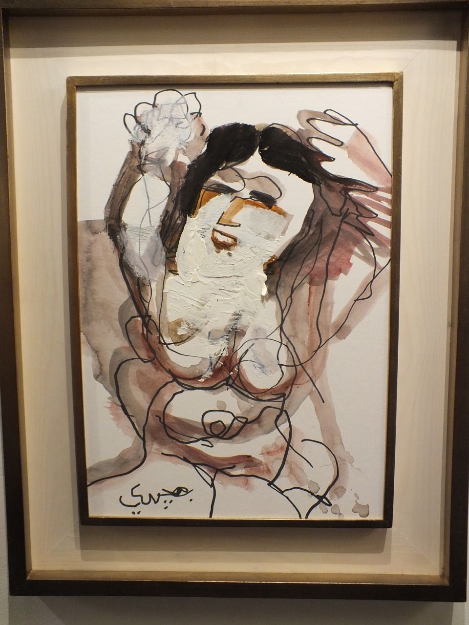 لوحة للفنان المصري جورج بهجوري - - الدورة الثانية من معرض مصر الدولي للفنون 