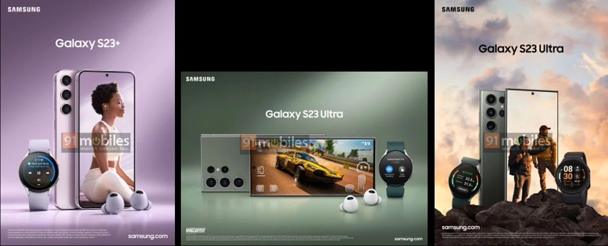 تسريب يكشف تصميم هواتف سامسونج جلاكسي S23 - 91mobiles.com