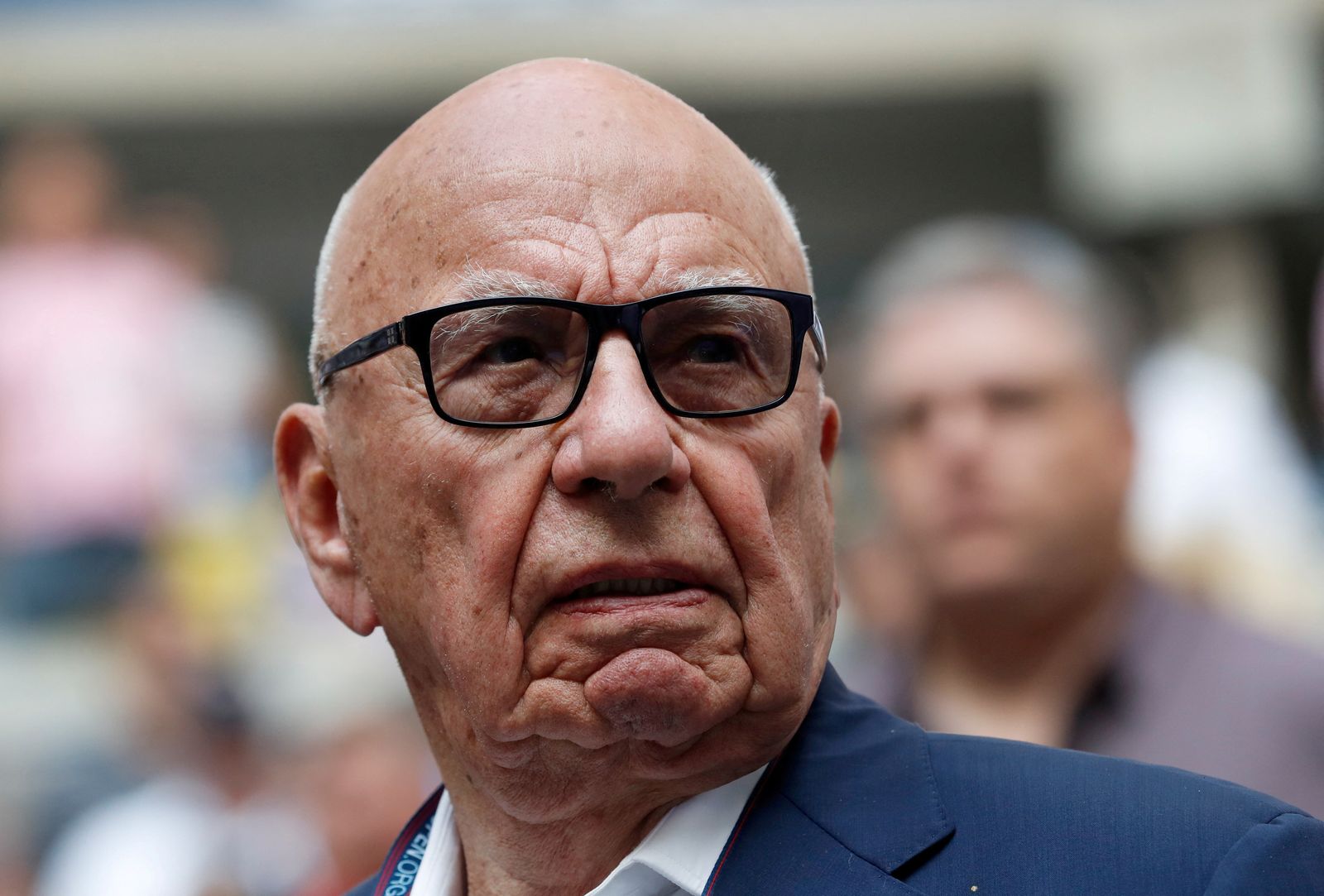 FILE PHOTO: New York, U.S. - September 10, 2017 - Rupert Murdoch, Chairman of Fox News Channel stands before Rafael Nadal of Spain plays against Kevin Anderson of South Africa.  REUTERS/Mike Segar/File Photo - REUTERS