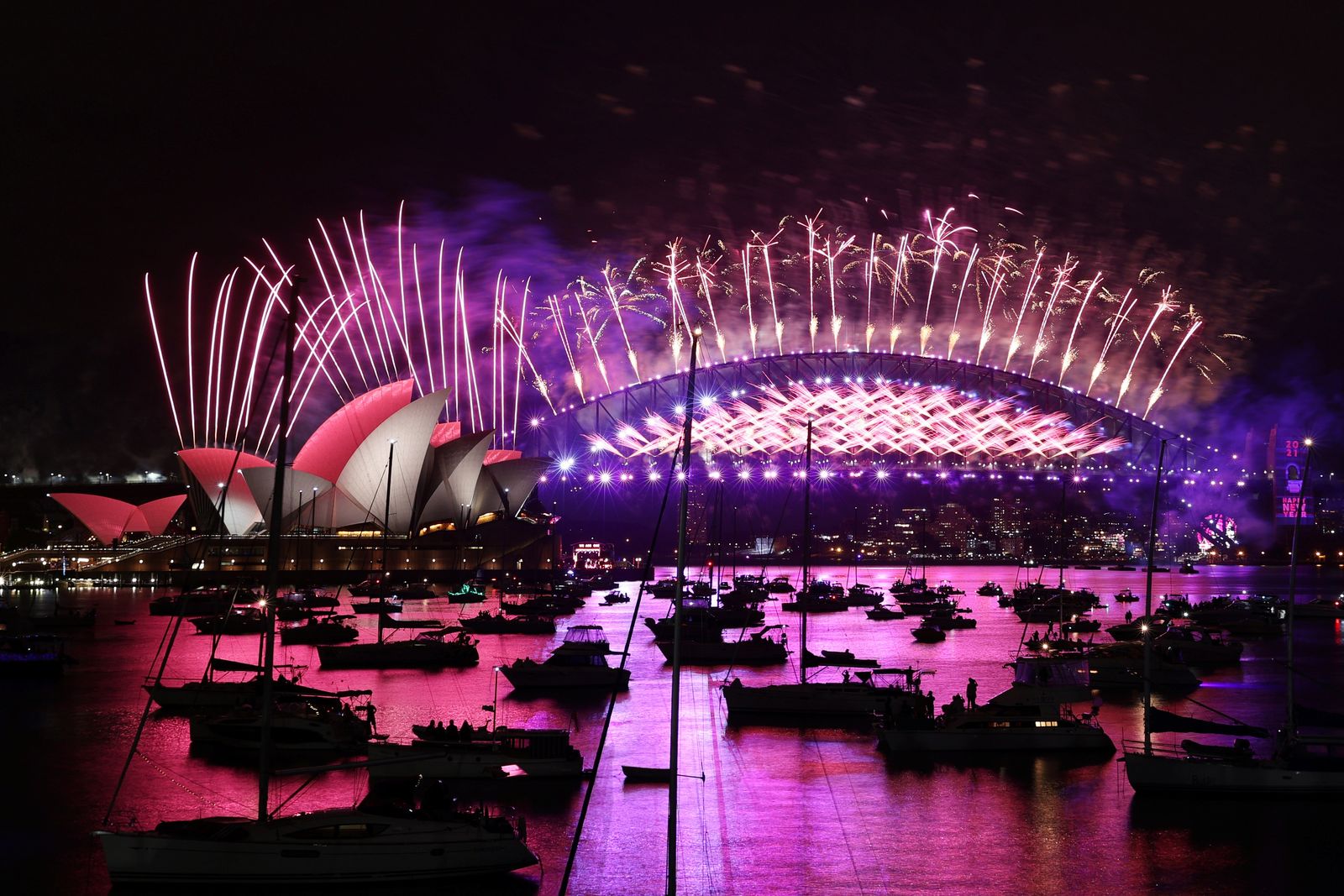 احتفالات ليلة رأس السنة الجديدة في سيدني بأستراليا، 31 ديسمبر 2020 - REUTERS