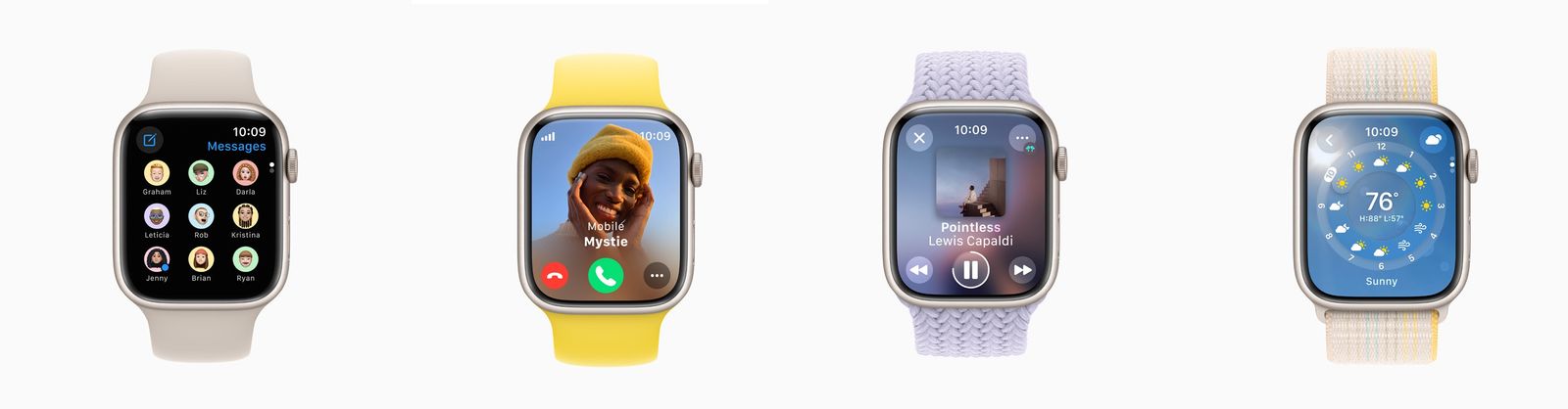 إتاحة مساحة أكبر للتطبيقات لعرض معلومات تفصيلية على ساعات أبل ووتش مع watchOS 10 الجديد - Apple