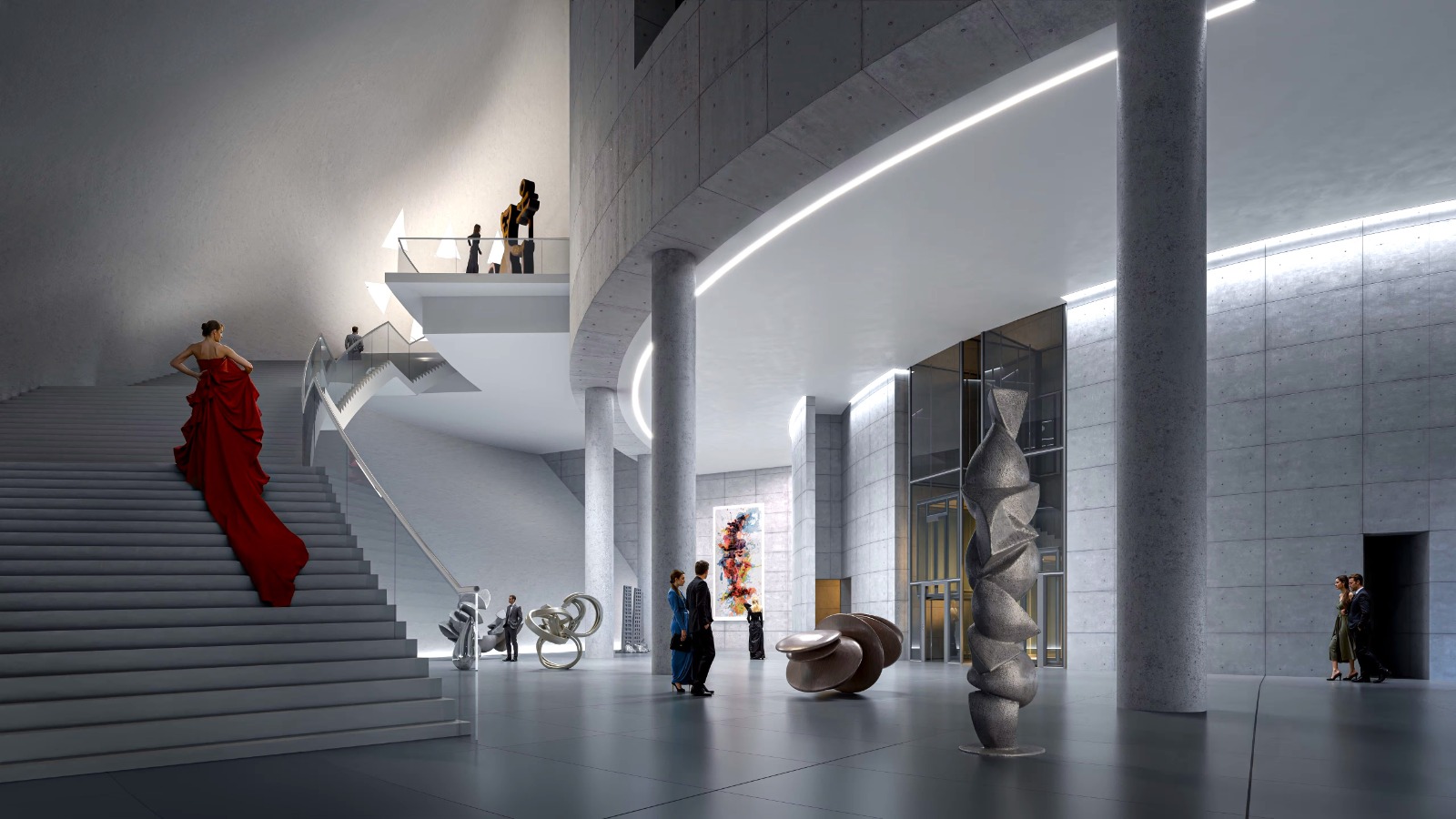 قاعات المتحف الداخلية