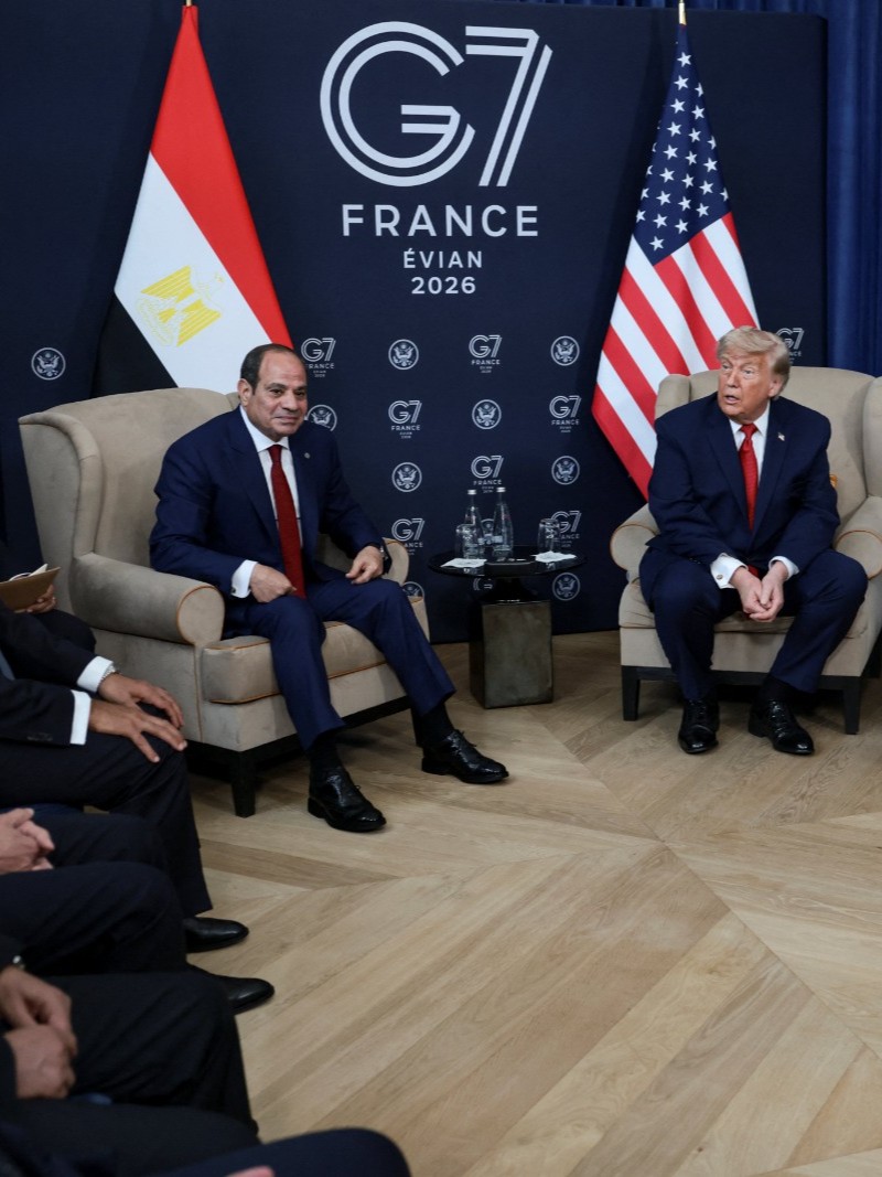 ترمب والسيسي يبحثان "سد النهضة" والتجارة على هامش قمة مجموعة السبع عاجل 