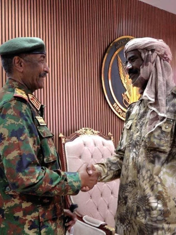 السودان.. البرهان يستقبل "النور القبة" بعد انشقاقه عن "الدعم السريع" عاجل 