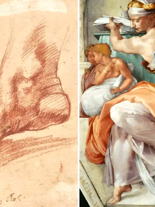 "قدم العرافة" لمايكل أنجلو من سقف الفاتيكان إلى دبي 