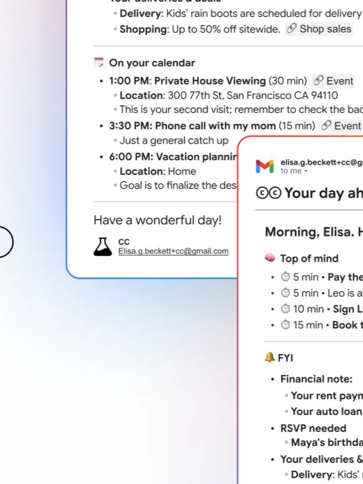 خدمة جديدة من جوجل تنظم المهام اليومية.. المواعيد وسداد الإيجار 