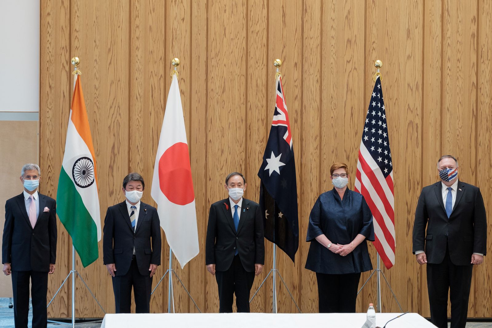 جانب من اجتماع سابق لوزراء خارجية دول تحالف كواد في طوكيو، 6 أكتوبر 2020 - REUTERS