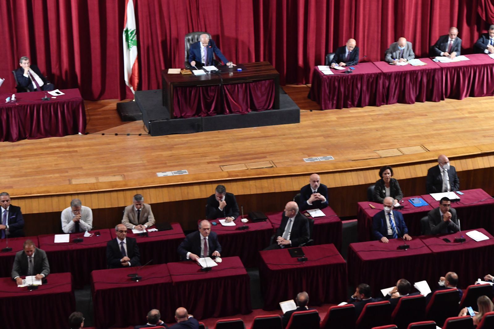 جانب من جلسة مجلس النواب بمناقشة برنامج سياسة الحكومة الجديدة - 20 سبتمبر 2021 - http://nna-leb.gov.lb/