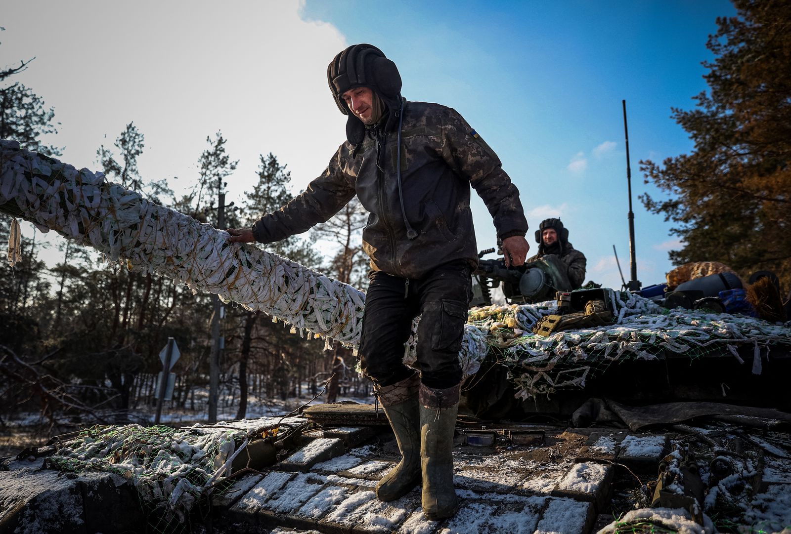 جنود أوكرانيون في منطقة دونيتسك شرقي أوكرانيا، 22 فبراير 2023  - AFP