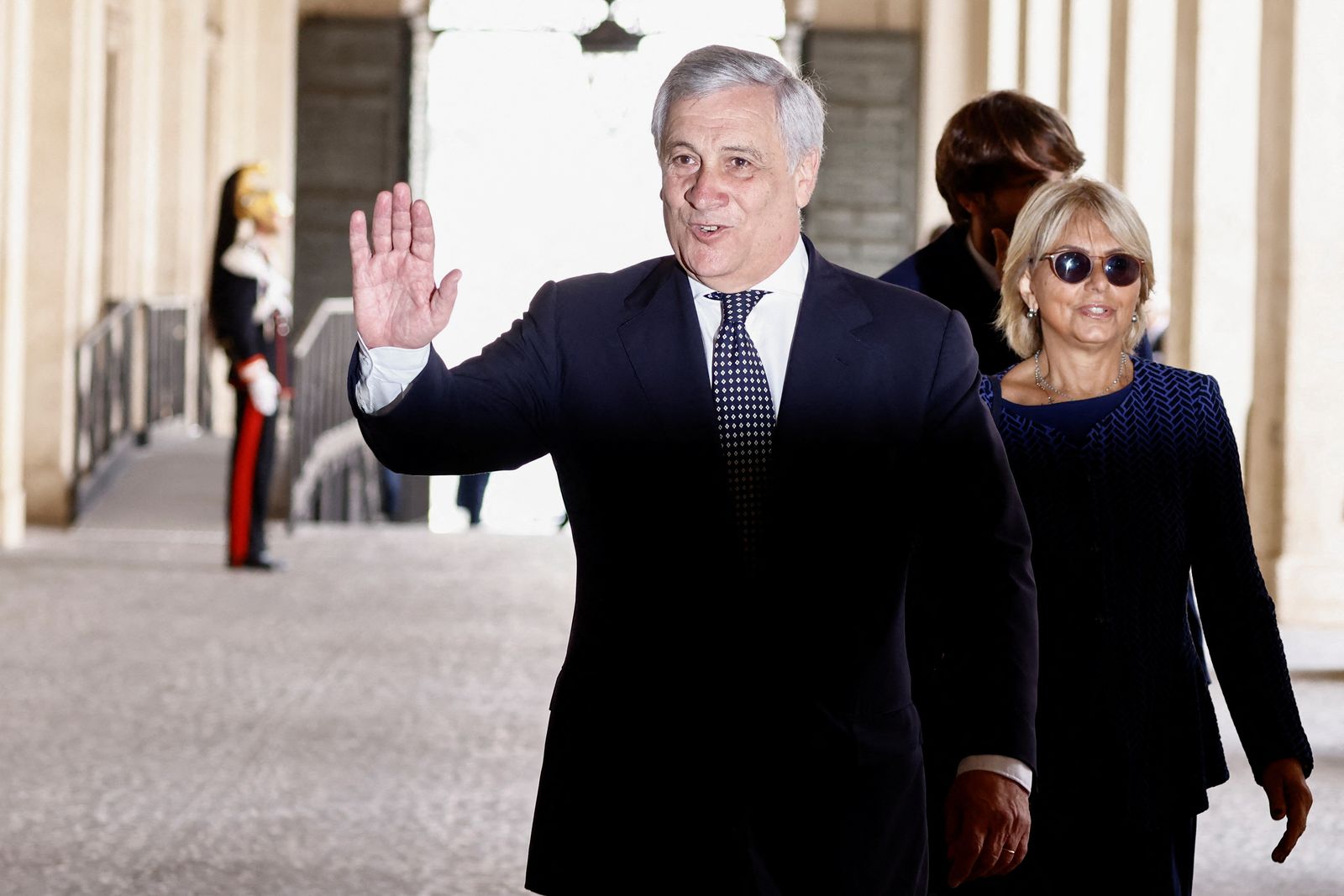 Italy's newly appointed Deputy PM and Foreign Minister Tajani attends a swearing-in ceremony at the Quirinale Palace, in Rome - REUTERS