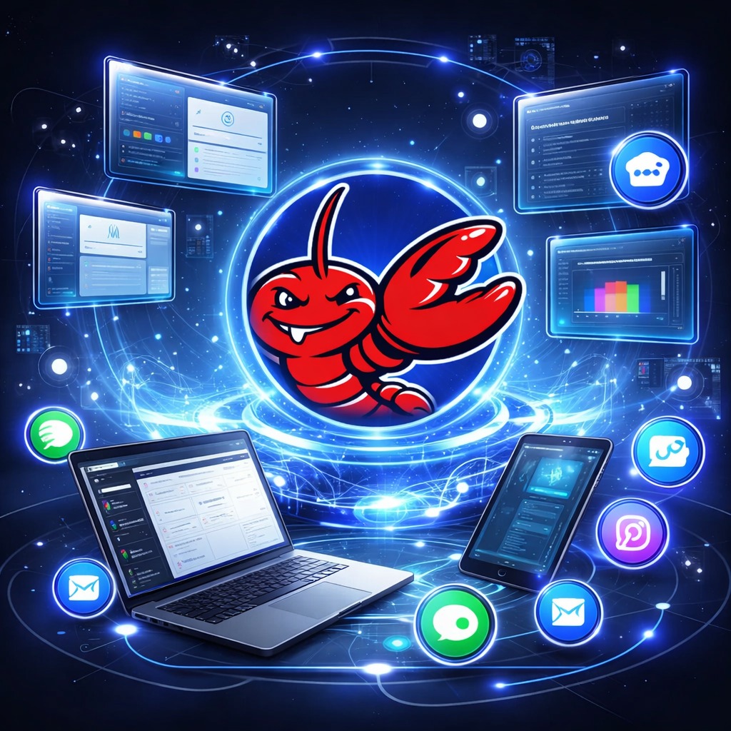 منصة OpenClaw التي تستضيف الوكيل الرقمي، صورة منشأة بالذكاء الاصطناعي - الشرق