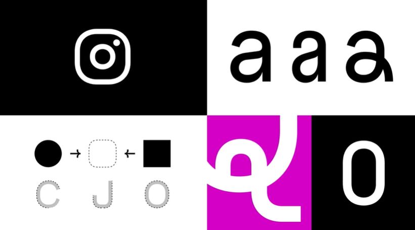 أشكال خط انستجرام الجديد Instagram  Sans المستوحى من علامة انستجرام التجارية - Instagram