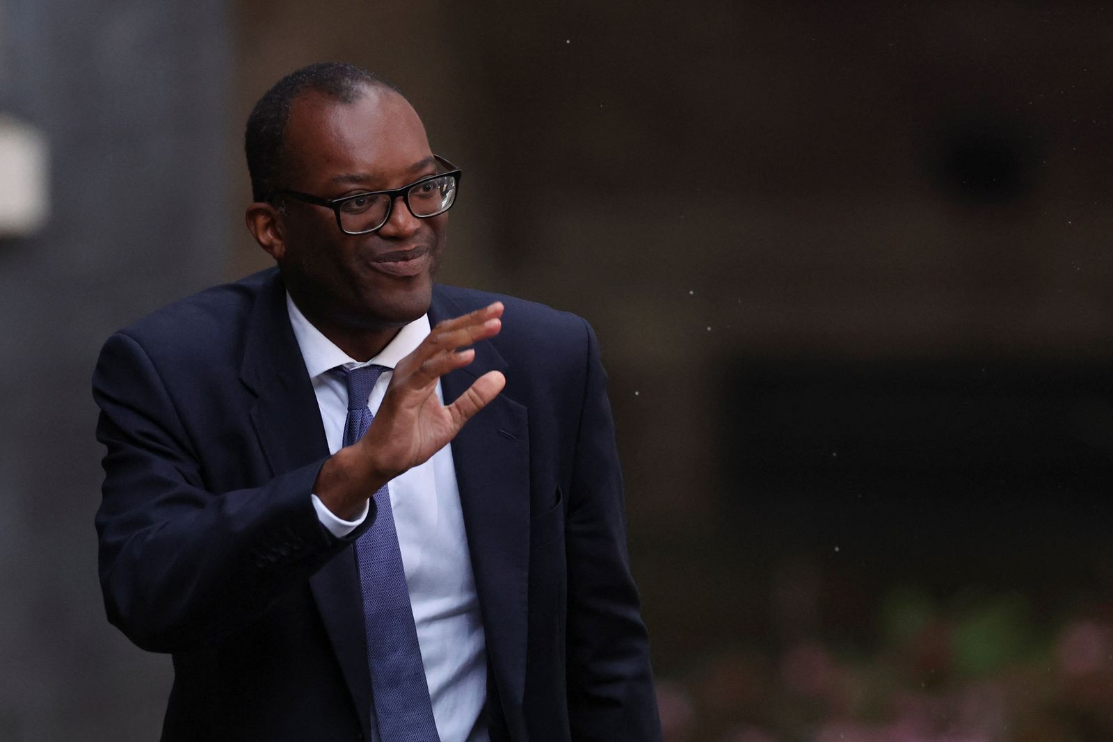 Secretary of State for Business, Energy, and Industrial Strategy Kwasi Kwarteng arrives at Number 10 Downing Street in London - REUTERS