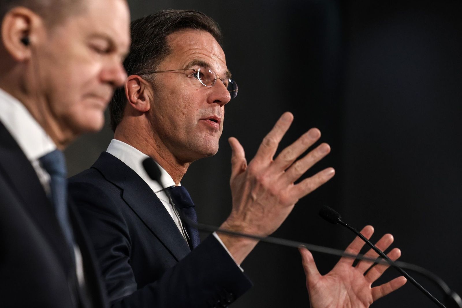 German Chancellor Olaf Scholz And Dutch Prime Minister Mark Rutte News Conference - Bloomberg