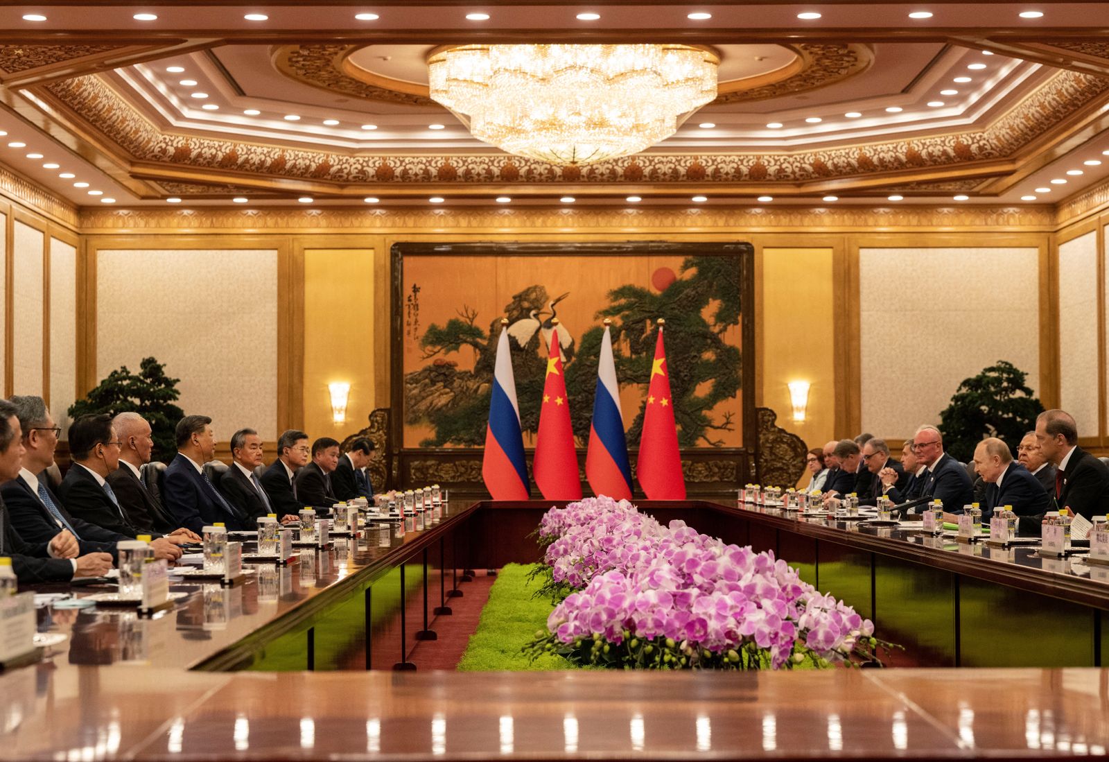 Russian President Vladimir Putin speaks at the beginning of a bilateral meeting with Chinese President Xi Jinping at The Great Hall of the People on September 2, 2025 in Beijing, China. Getty Images AsiaPac/Pool via REUTERS