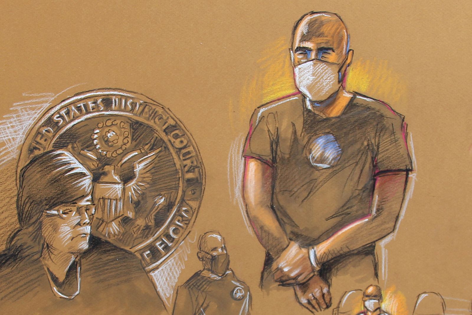 Enrique Tarrio appears in a virtual Miami-based federal court hearing - REUTERS