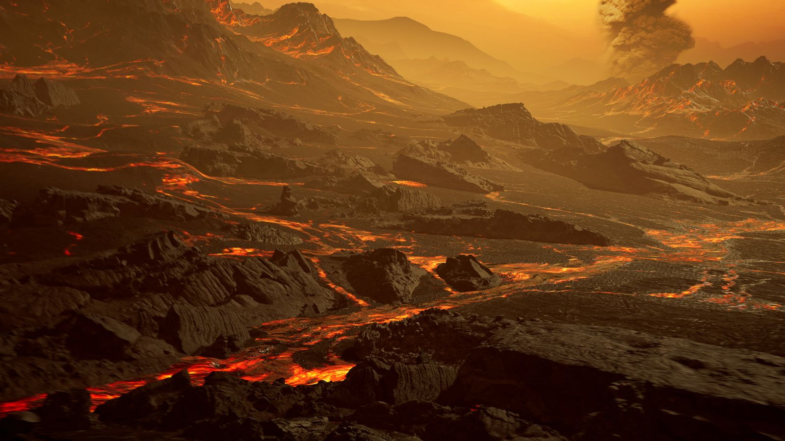 The surface of the newly discovered exoplanet called Gliese 486b, a type of planet known as a 