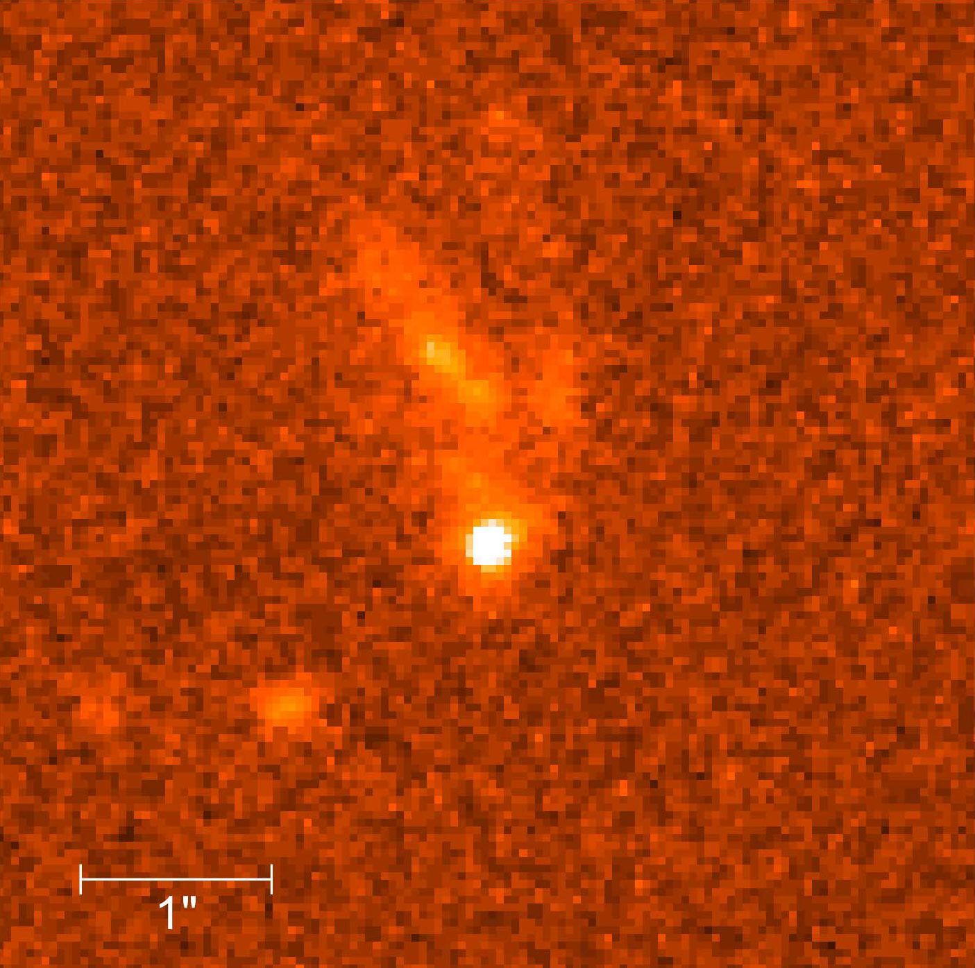 صورة التقطها تلسكوب هابل في 8 فبراير 1999 تكشف بقايا أشخم انفجار كوني تم اكتشافه حتى ذلك الحين- 11 مارس 1999 - AFP