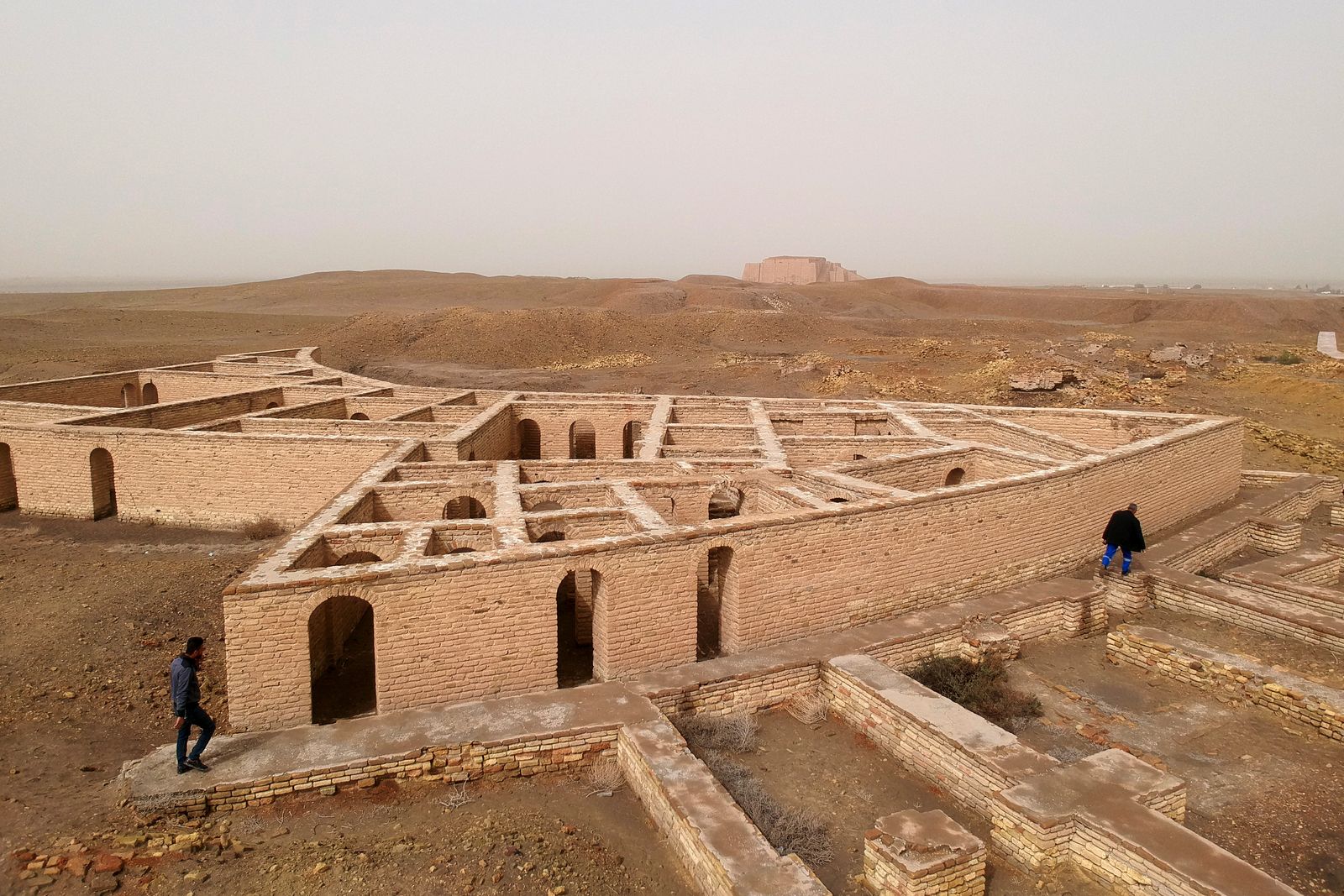 منظر عام للموقع الأثري في مدينة أور العراقية، التي يعتقد أنه مكان ولادة النبي إبراهيم - REUTERS