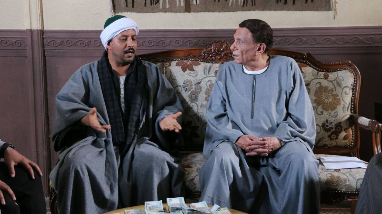 حسين قناوي مع عادل إمام في مسلسل 