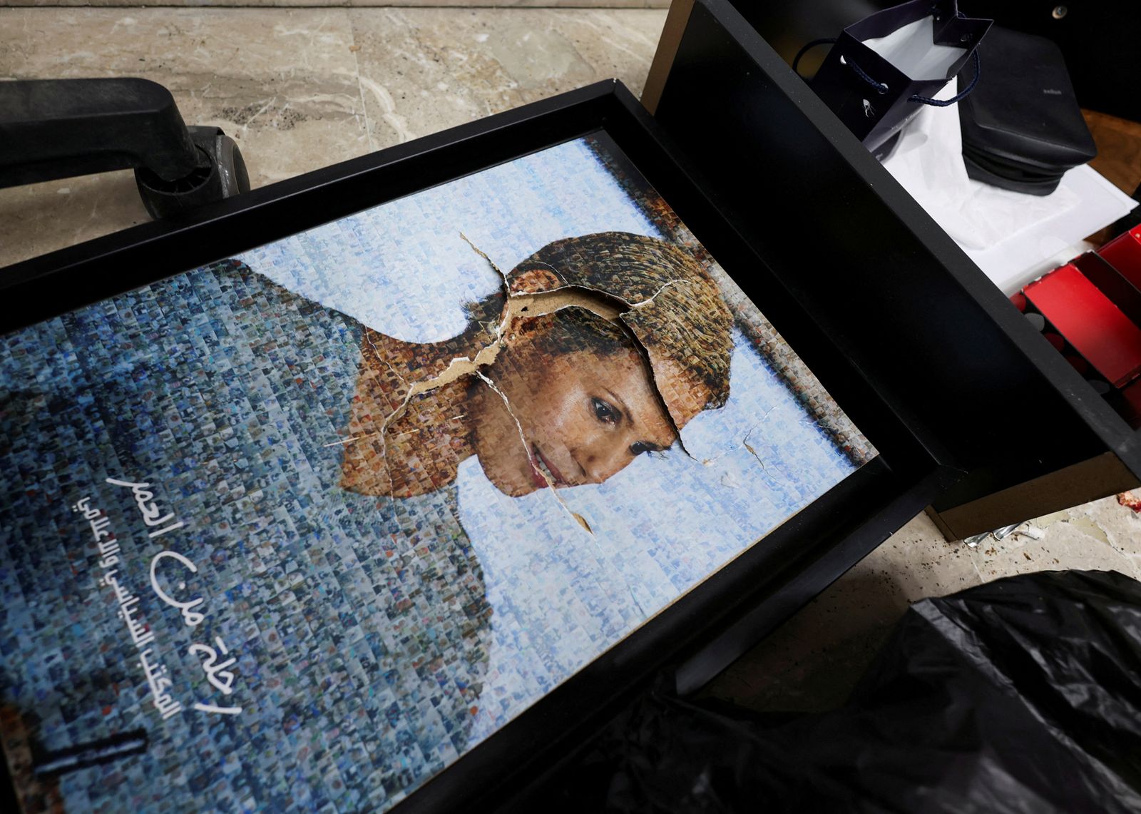 FILE PHOTO: A view of a picture of Asma, wife of Syria's Bashar al-Assad at one of the rooms in Presidential Palace known as Qasr al-Shaab 'People's Palace', after rebels seized the capital and ousted Syria's Bashar al-Assad, in Damascus, Syria December 10, 2024. REUTERS/Amr Abdallah Dalsh/File Photo