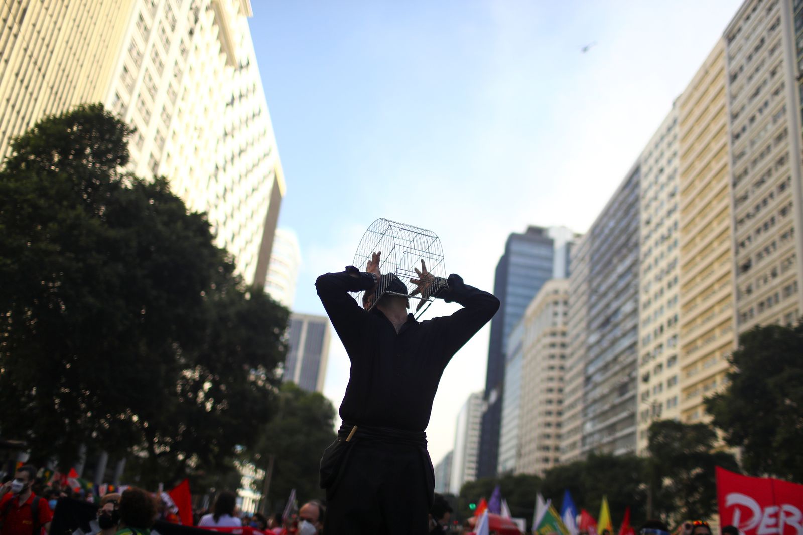 Protest calling for the impeachment of Brazil's President Jair Bolsonaro and against his handling of the coronavirus disease (COVID-19) pandemic, in Rio de Janeiro - REUTERS