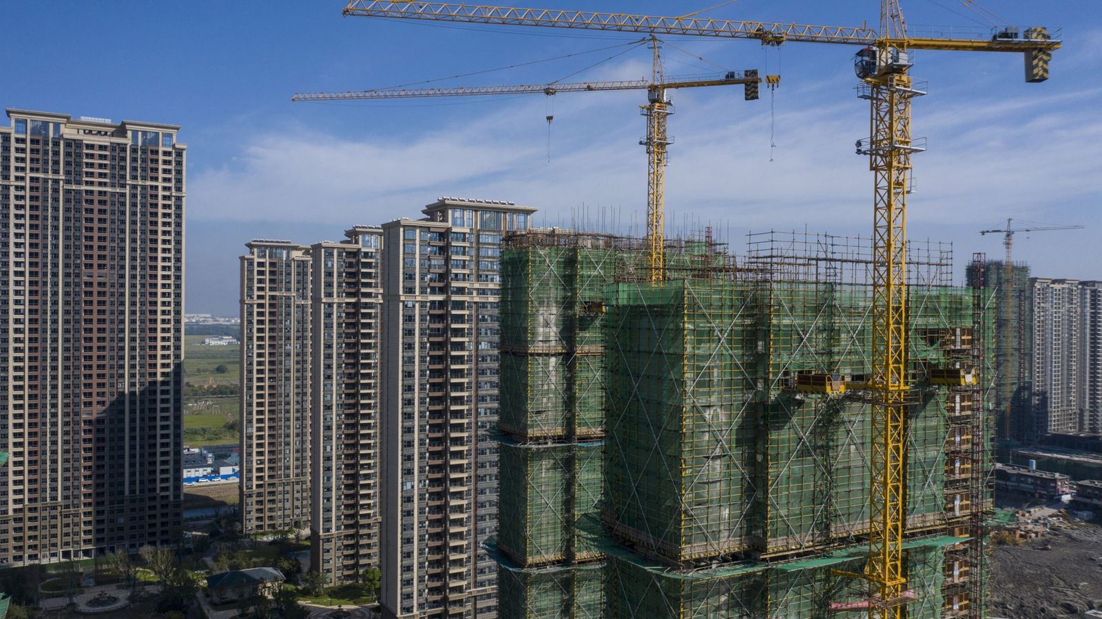 مبان سكنية قيد الإنشاء في مقاطعة جيانغسو الصينية - 24 سبتمبر 2021 - Bloomberg
