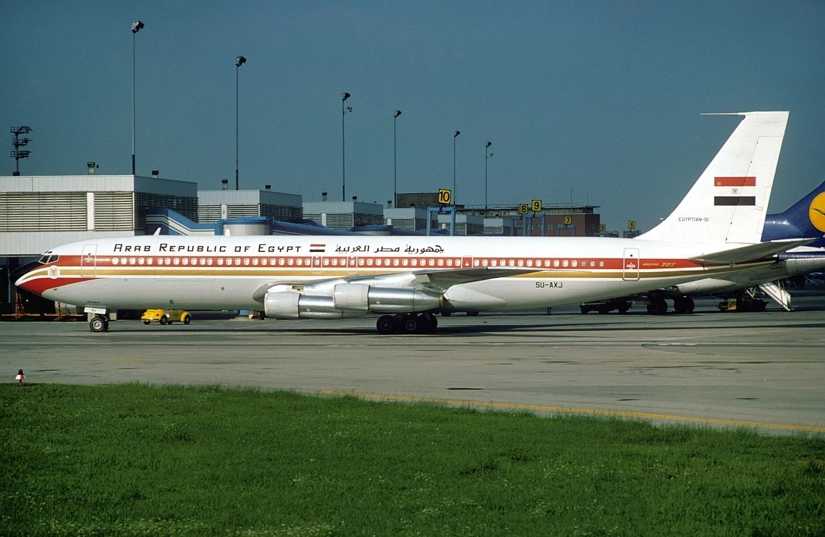 الطائرة المصرية في مطار ميونيخ بألمانيا بتاريخ 20 يونيو 1977 - jetphotos