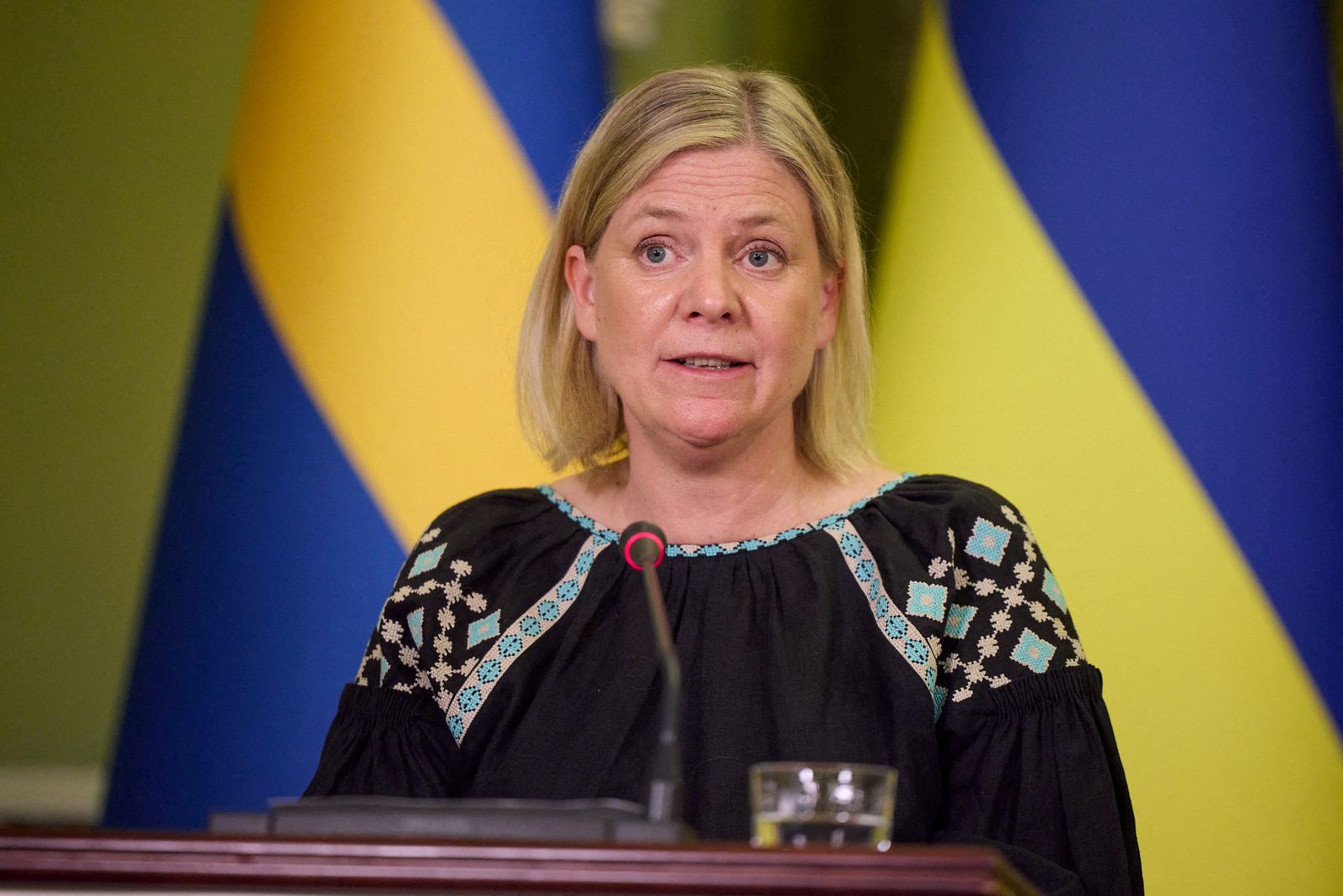 رئيسة الوزراء السويدية ماجدالينا أندرسون - REUTERS