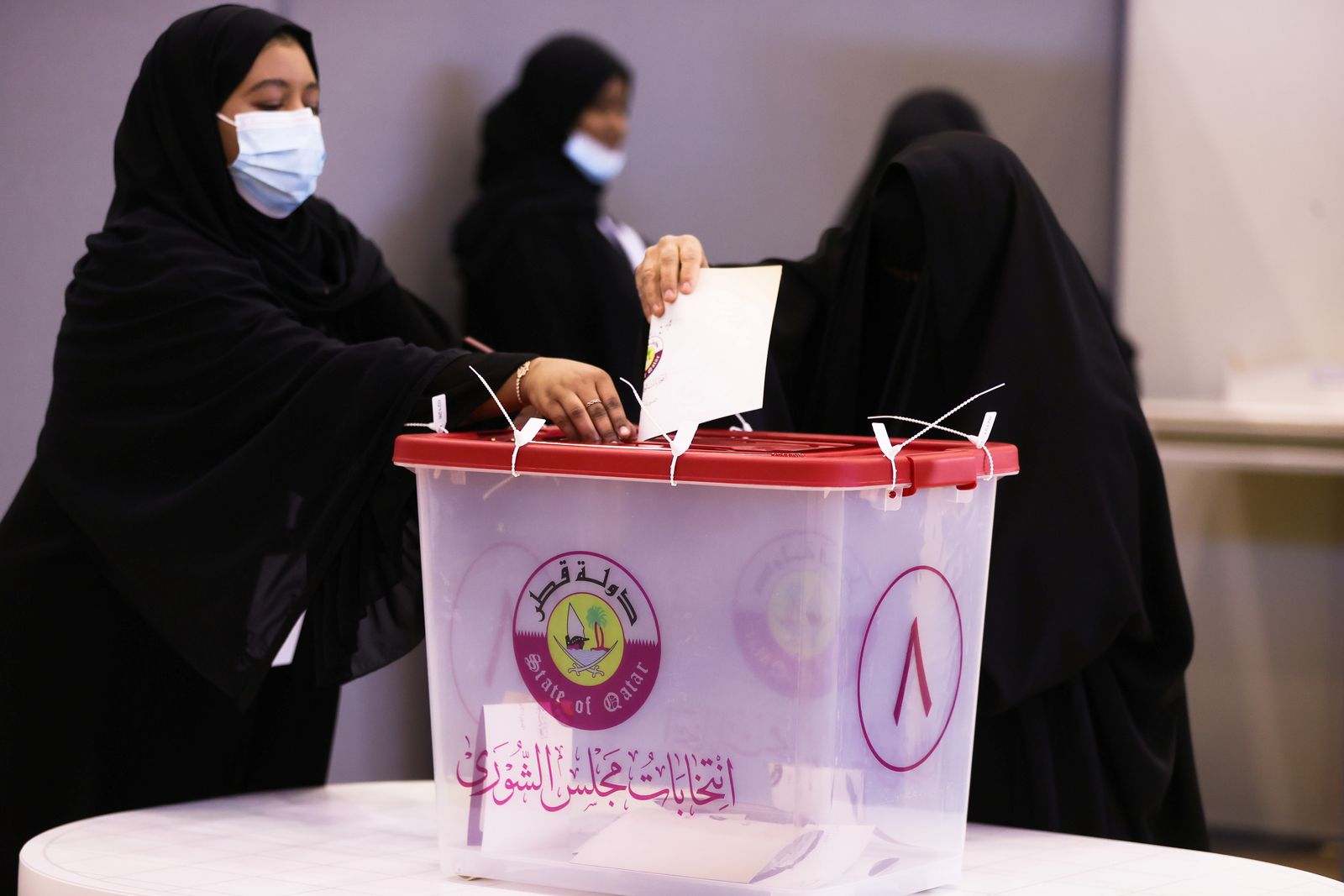Qataris vote in the Gulf Arab state's first legislative elections for two-thirds of the advisory Shura Council - REUTERS