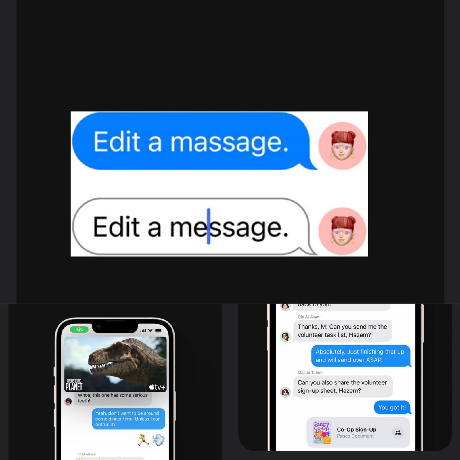 مزايا تطبيق أبل للرسائل Messages على iOS 16 - Apple