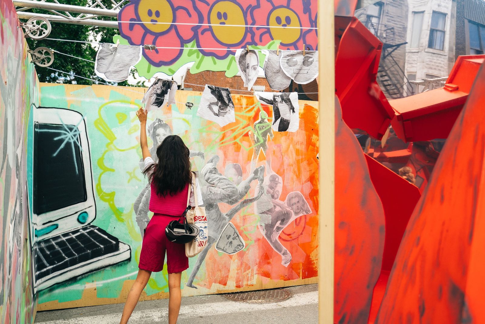 جانب من الفعالية العملاقة في شوارع مونتريال - facebook/MuralFestival