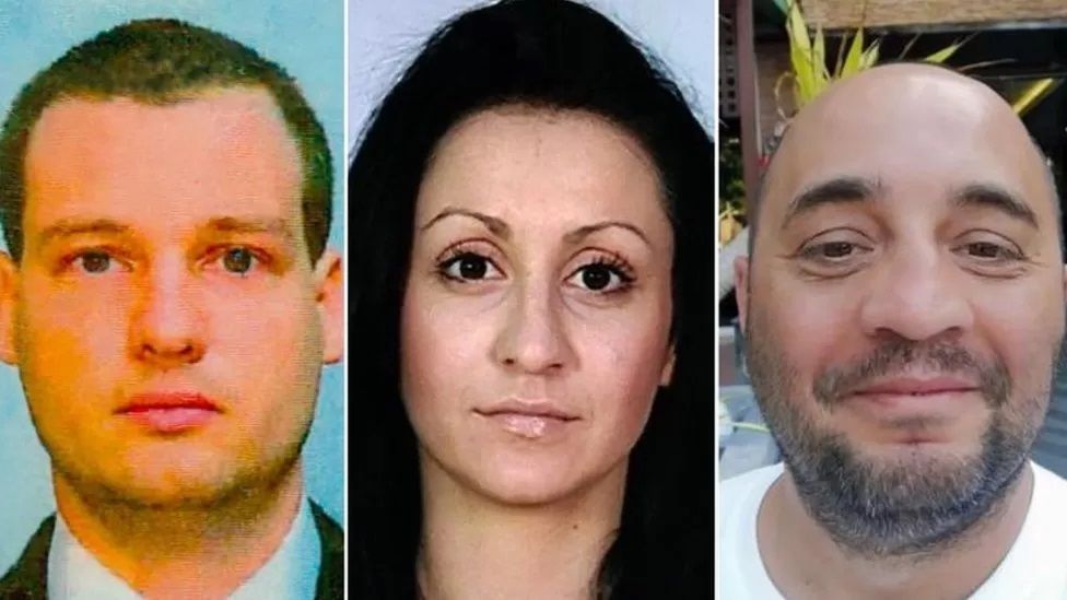 المتهمون الثلاثة من بلغاريا واحتُجزوا في فبراير الماضي. 15 أغسطس 2023 - BBC/LINKEDIN/BISER