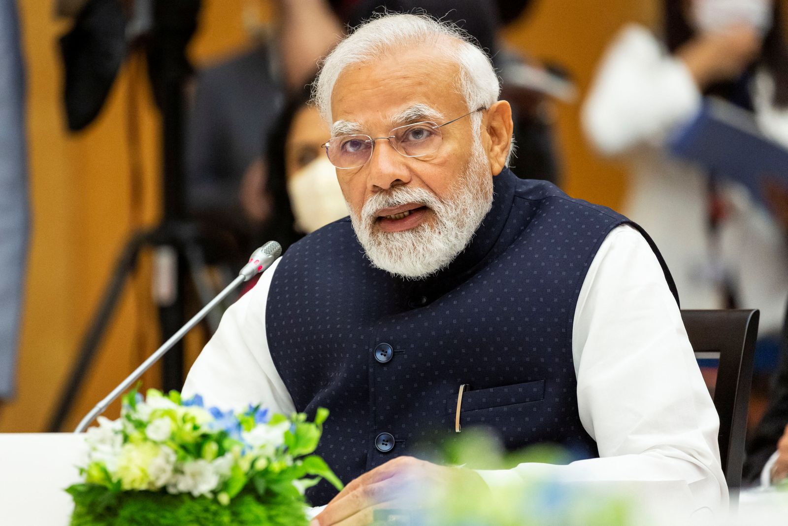 رئيس الوزراء الهندي ناريندرا مودي خلال قمة 