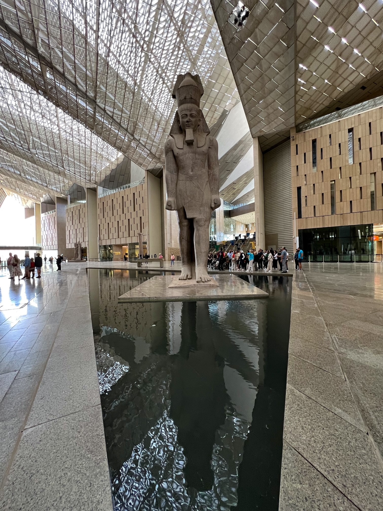 المتحف المصري الكبير. 20 مارس 2024 (تصوير: فادي فرنسيس)