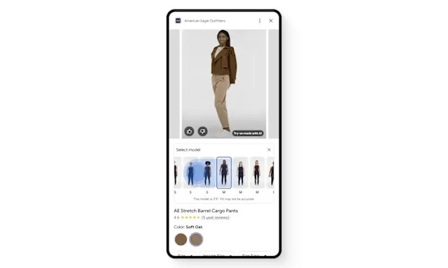 ميزة Virtual Try On لتجربة الملابس عبر جوجل سيرش - Google 