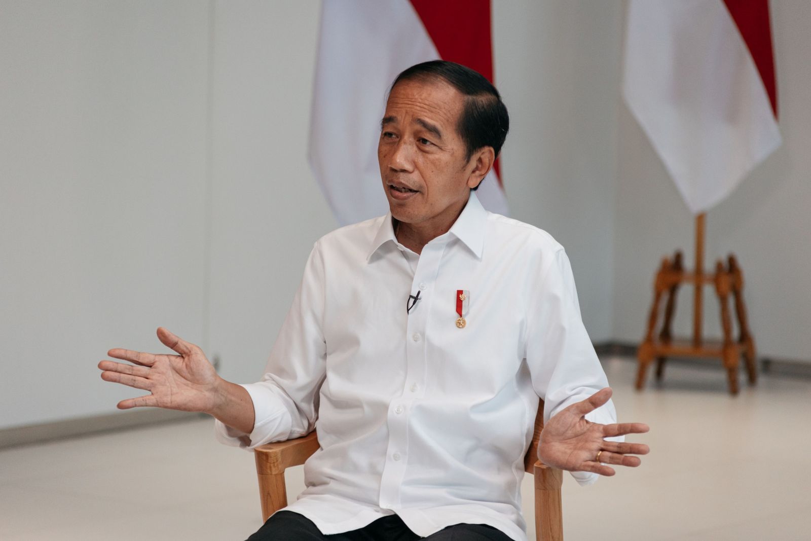 الرئيس الإندونيسي جوكو ويدودو خلال مقابلة مع 