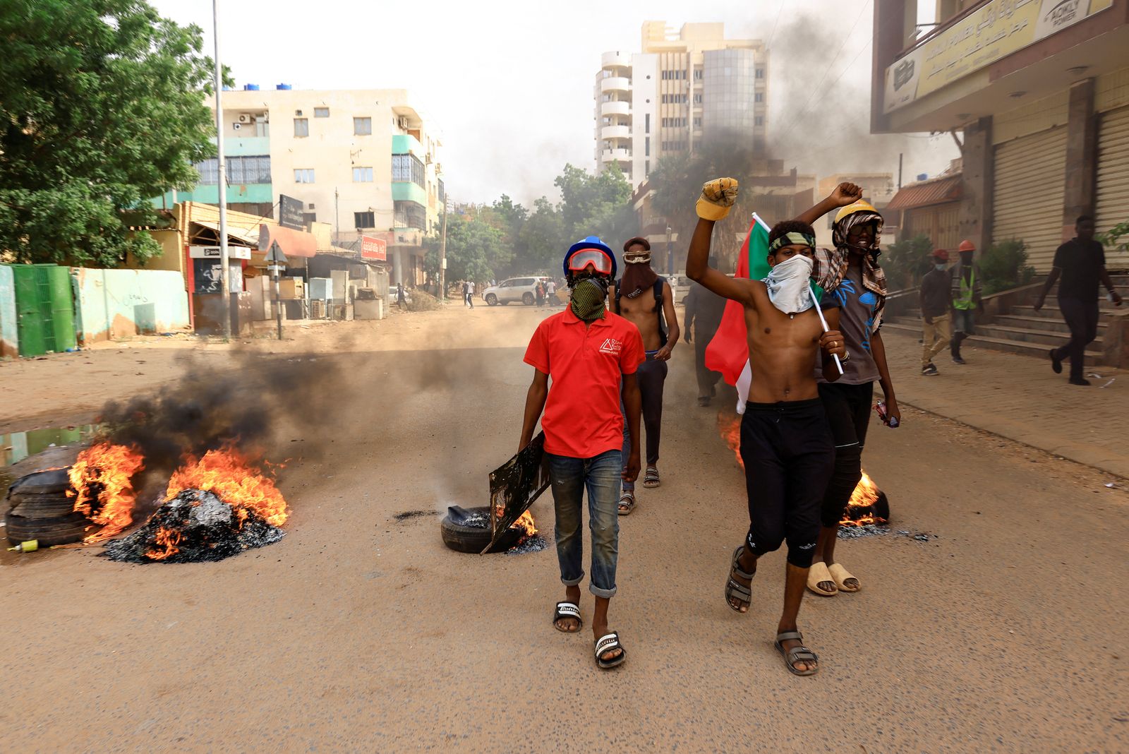 جانب من الاحتجاجات في العاصمة السودانية الخرطوم. 13 سبتمبر 2022 - REUTERS