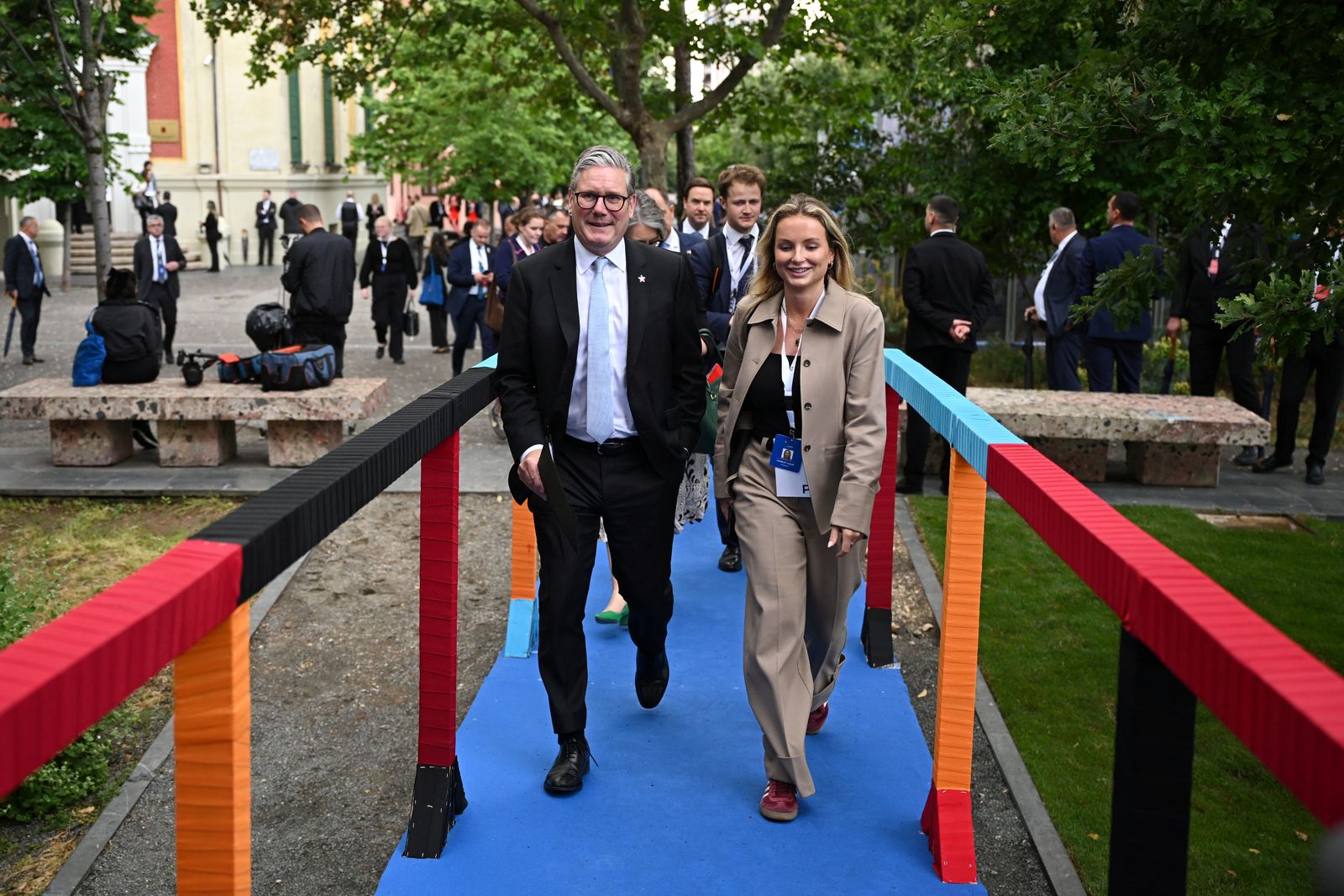 TIRANA, ALBANIA - MAY 16: Keir Starmer, Prime Minister of the United Kingdom attends the 6th European Political Community summit on May 16, 2025 at Skanderbeg Square in Tirana, Albania. Leon Neal/Pool via REUTERS