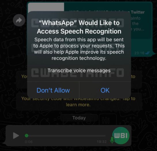 واتساب يجرب ميزة تحويل الرسائل الصوتية إلى نصوص - WaBetaInfo