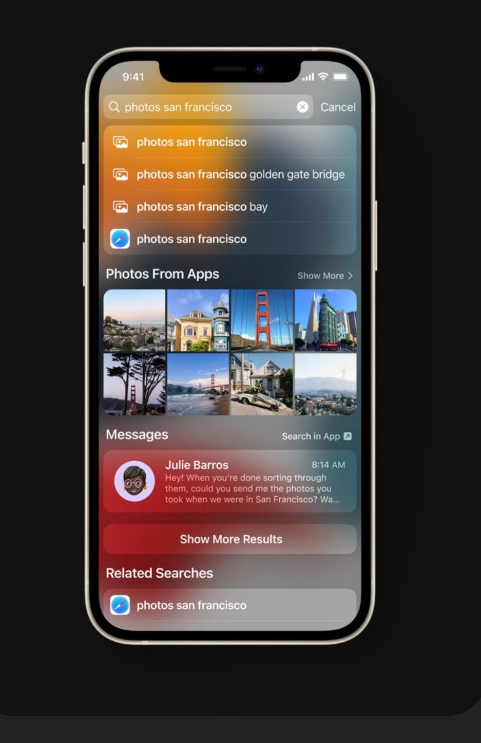 مزايا بحث Spotlight مع iOS 15 - أبل
