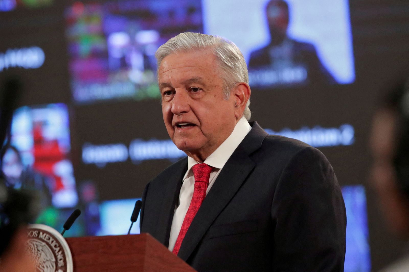 FILE PHOTO: Mexico's President Lopez Obrador attends U.S. global climate summit, in Mexico City - REUTERS